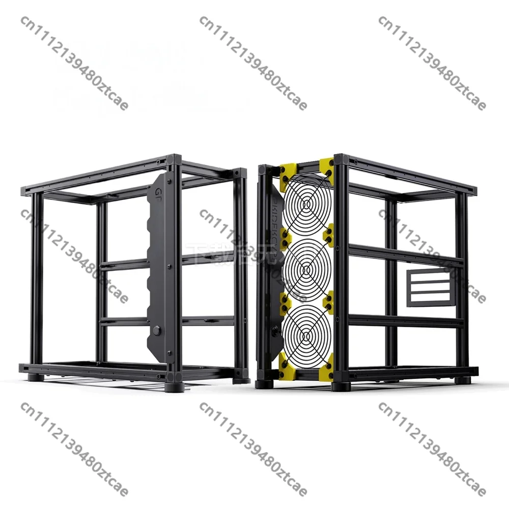 High Quality Aluminum Alloy Open Air Frame PC Case, ATX EATX Vertical GPU Desktop Computer Chassis