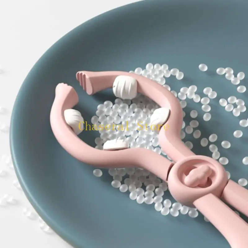 E7CE Bottle Pickup Tongs 2 Piece Set with Grip Pads Easy to Use for Baby Feeding
