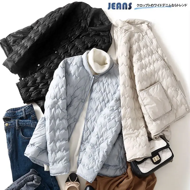 Women's Winter Casual Coat Light Down Cotton Jacket Top