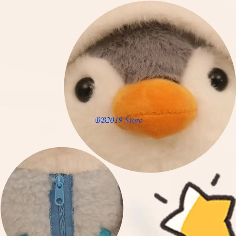 

Q0KB Очаровательная милая кукла-пингвины, мягкая игрушка, обнимающая кукла, наполненная хлопком, комфортная игрушка для для