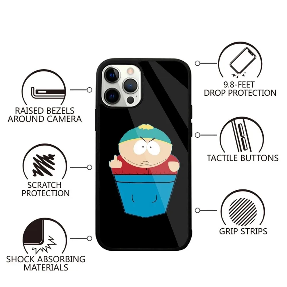 Cartoon Funny S-South-P-Park Phone Case For iPhone 16,15,14,13,12,11,Plus,Pro,Max,Mini Magsafe Magnetic Wireless Charging