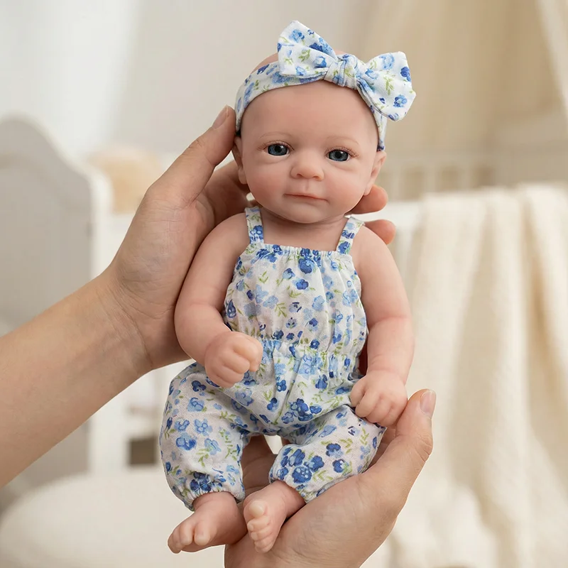 NPK 12'' Solid Super Soft Elastic Silicone Reborn Felicia with Hand Painting 3D Skin Collectible Lifelike Art Doll