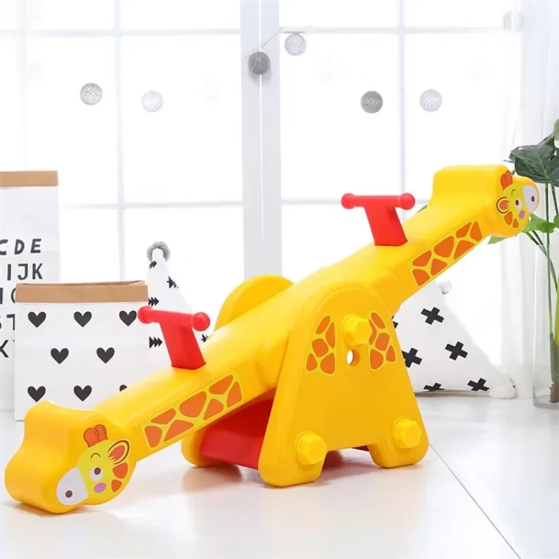 Hot Sale baby toy Popular Giraffe Small Playground child Plastic Seat Seesaw For Kids