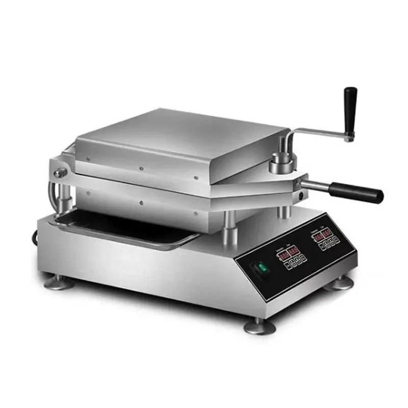 Hot Sale Household Stainless Steel Small Sandwich Pancake Machine and Electric Panini Press Baking Pan Electric Belgian