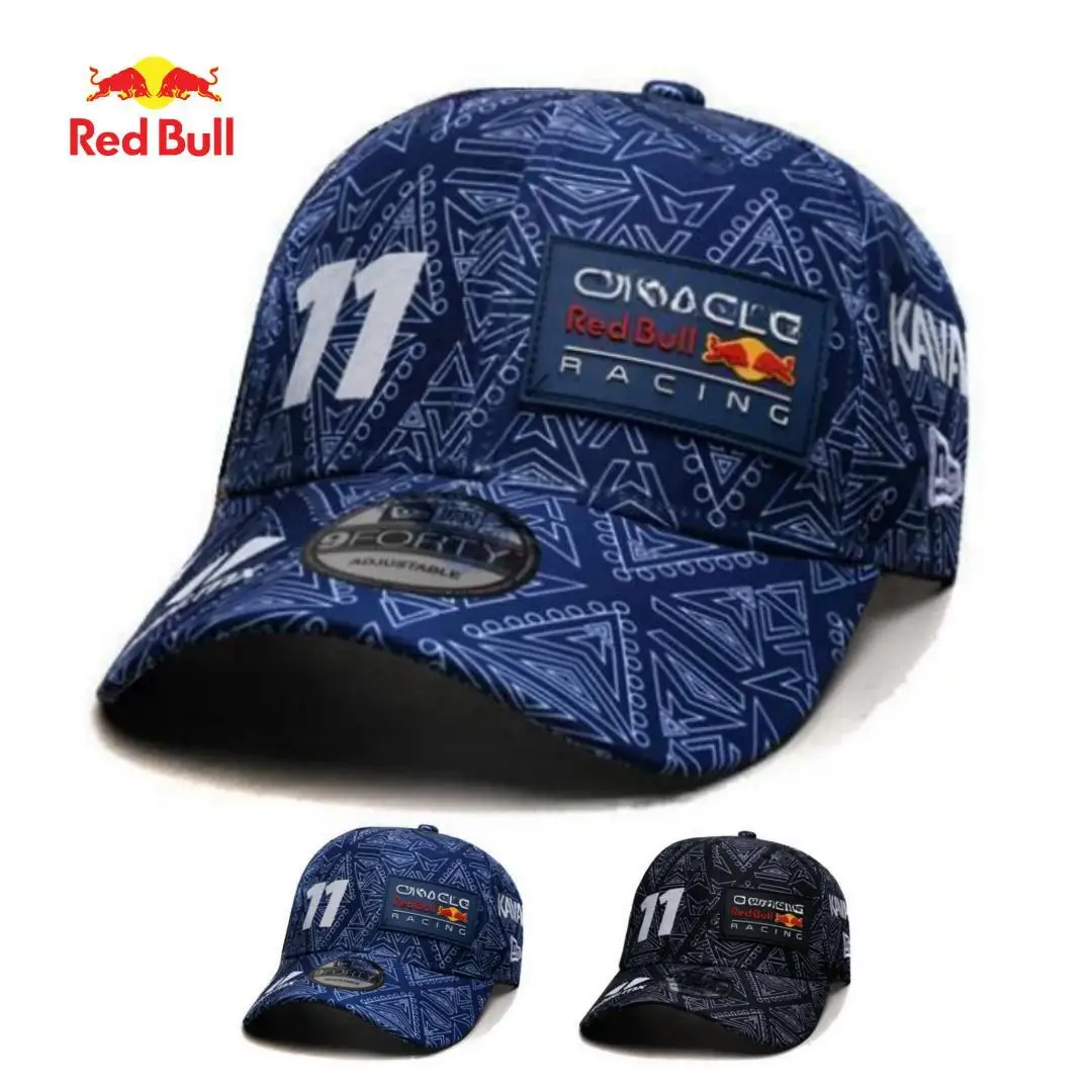 New Red Bull riding cap, F1 racing themed design for men's and women's outdoor sports baseball caps, sun protection sun hat