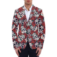 Customized Wholesale New Men's Blazers Fashion Suit DIY Your Design Coat Casual Slim Fit Blazer 3D Print Jacket Men Dropshipping 5