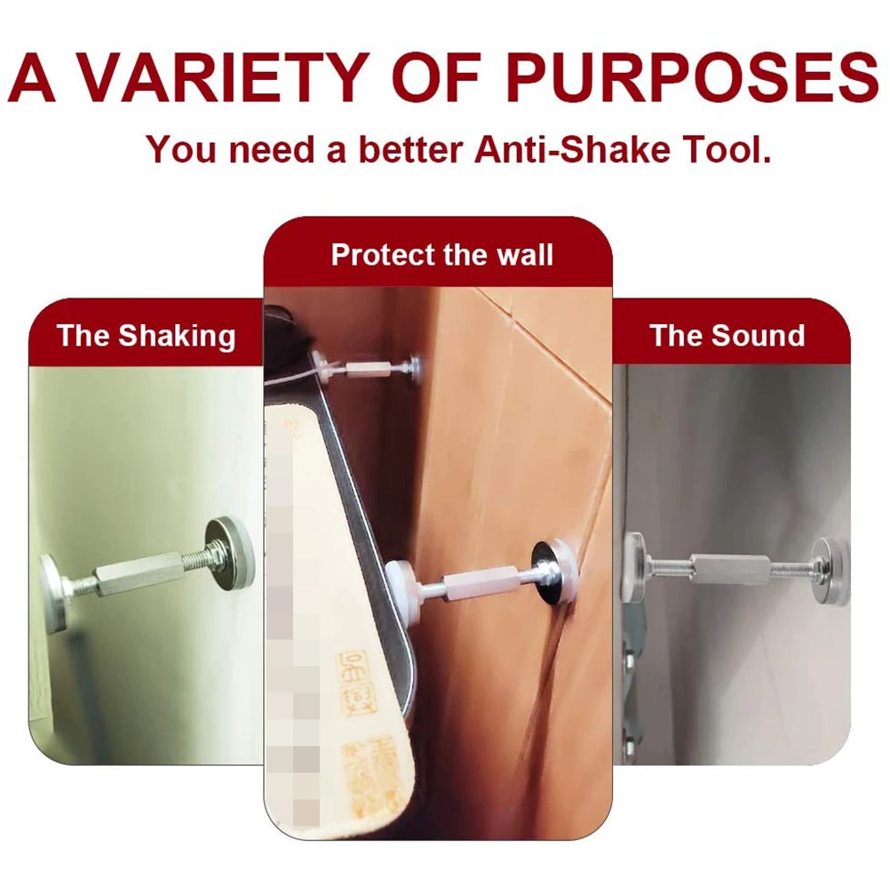 4 Pcs Anti-shaking Stabilizer Furniture Stoppers Prevent Sliding Bedstead Headboard Wall Mattress Slider Office