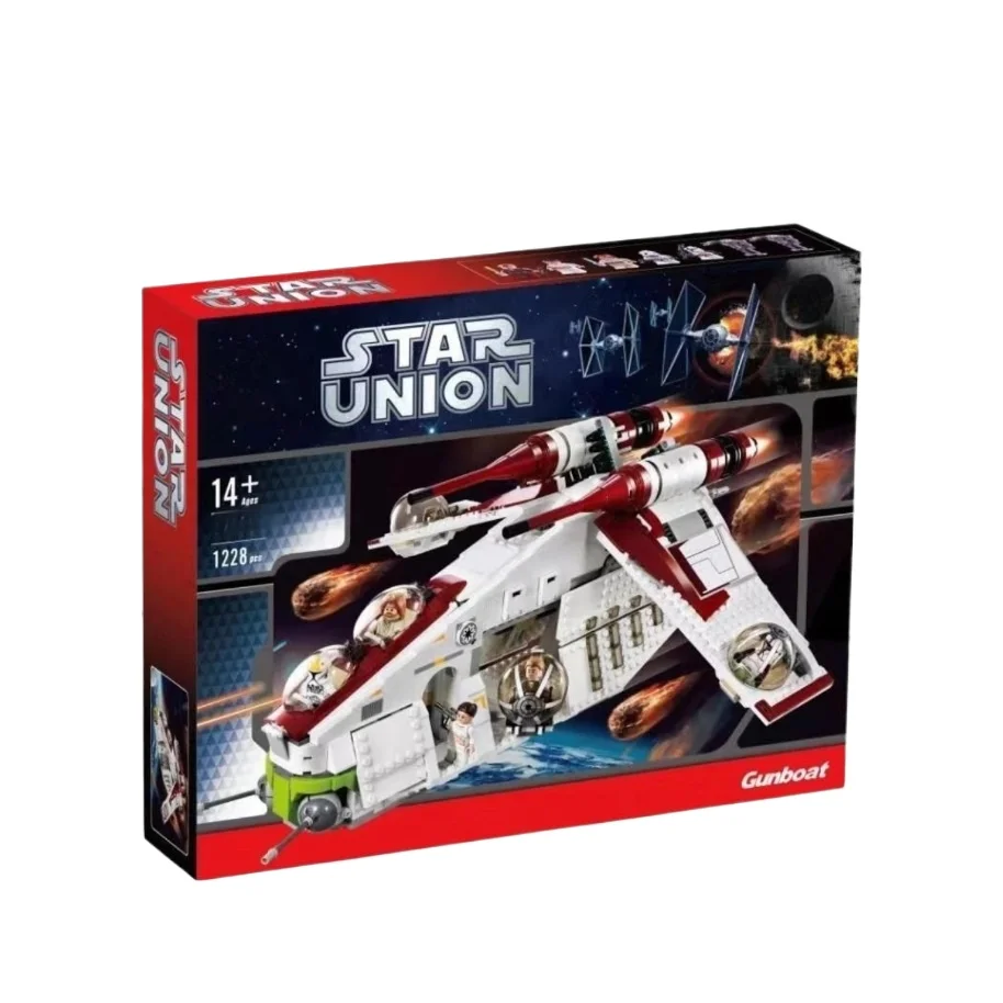 

2025 NEW in stock 1175pcs Compatible With 05041 Republic Dropship Gunship Building Blocks 75021 Bricks Children Christmas gift