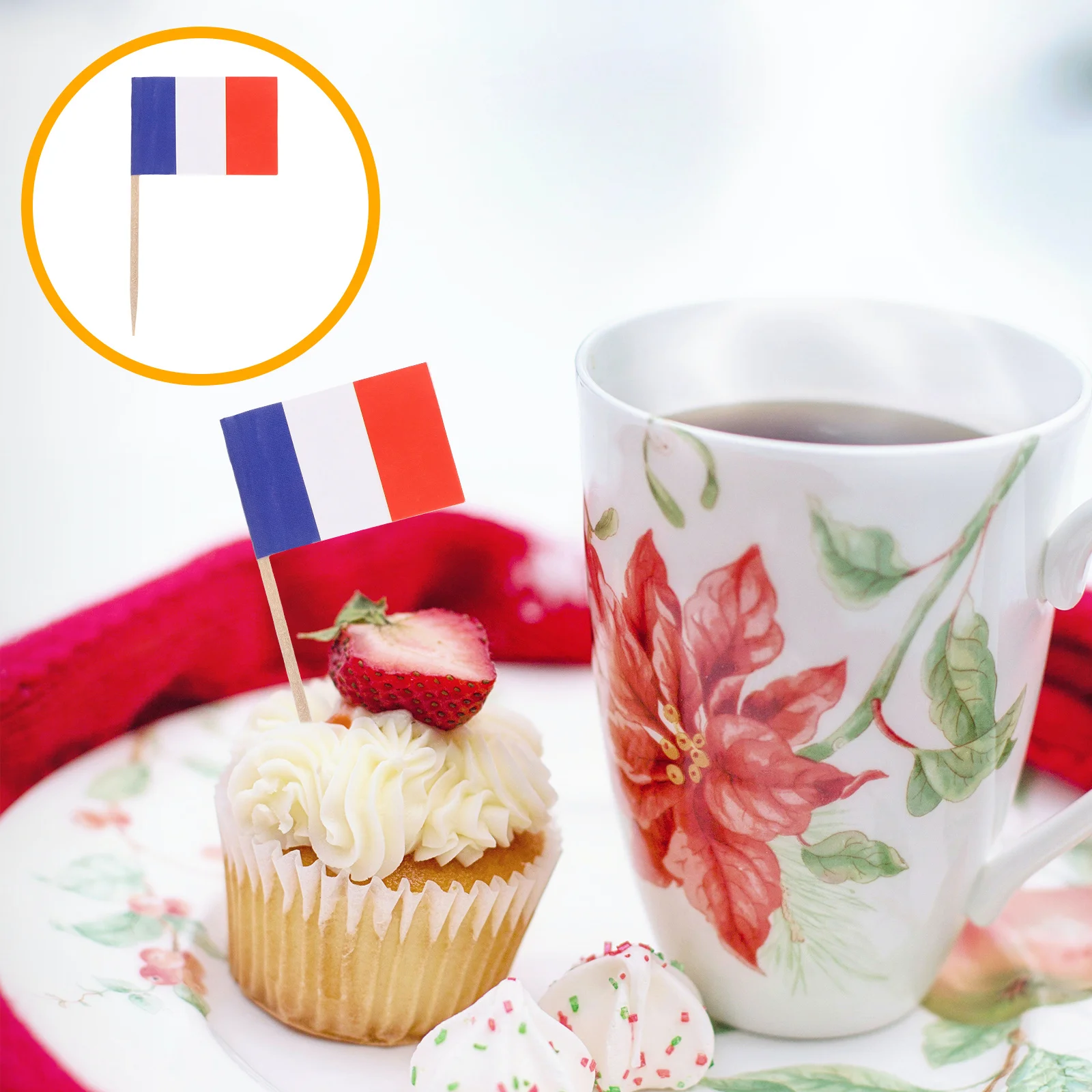 

100Pcs Cake Pop Flags Cute Food Picks for Cakes Desserts Party Favors Birthday Decoration Flag Toothpicks