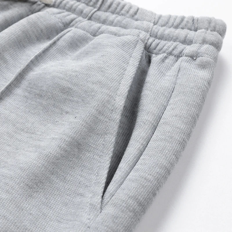 IPPOLICH Plus Size Spring New Men Baggy Sweatpants Straight Drawstring Solid Color Casual Pants Korean Fashion Simple Streetwear