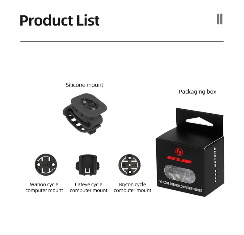 GUB P13 Handy-Fahrradhalterung, sichere Silikon-Halterung für Computer und Smartphone, kompatibel mit Garmin, Bryton, Wahoo – Detail 34