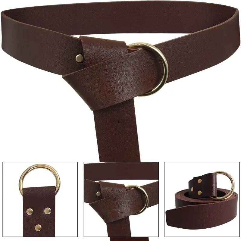 Średniowieczny Wiking Rycerz Skórzany Pas Naramienniki Ochraniacze Ramion Pochwa Szal Męski Renesansowy Kostium Akcesoria disfraz para adulto