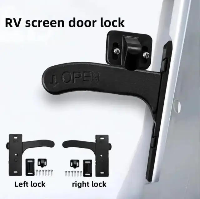 

1PC RV Screen Window Door Handle Screen Window Lock Kit Plastic Left And Right Door Handles Various RV Accessories