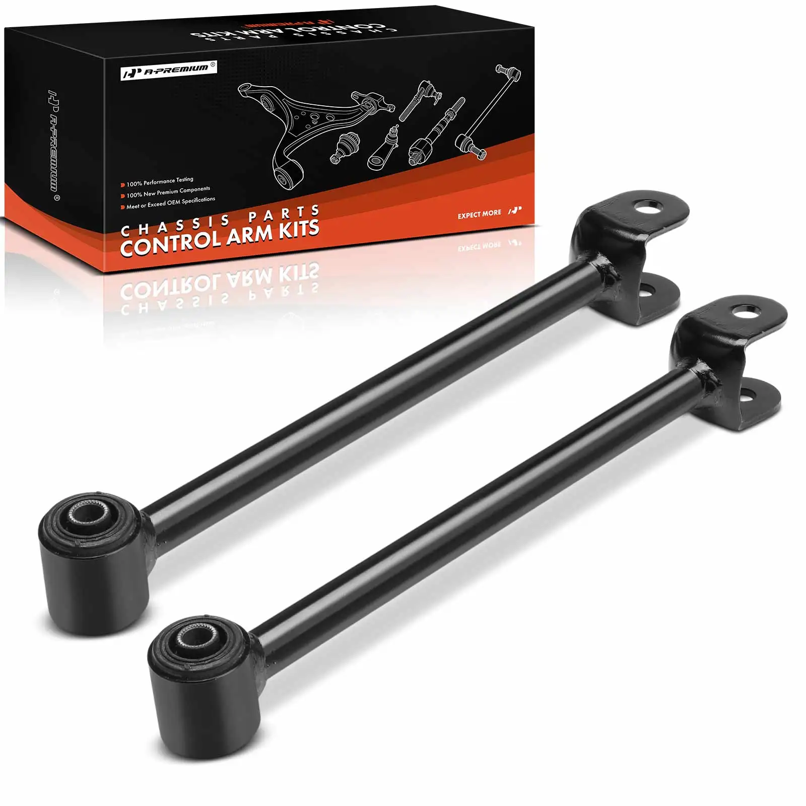A-Premium 2x Rear Lower Forward Suspension Control Arm for Toyota Highlander 04-07 Lexus RX330 04-06 RX350 07-09 RX400h 06-08