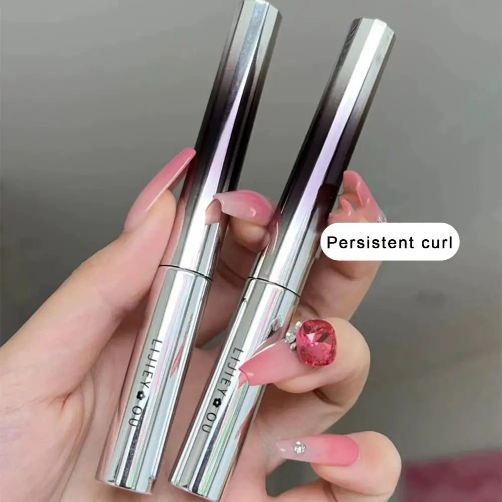 3D Curling Lash Mascara Non-Smudge Long Lasting Natural Lengthening Bristleless Mascara Quick Drying Waterproof Liquid Mascara