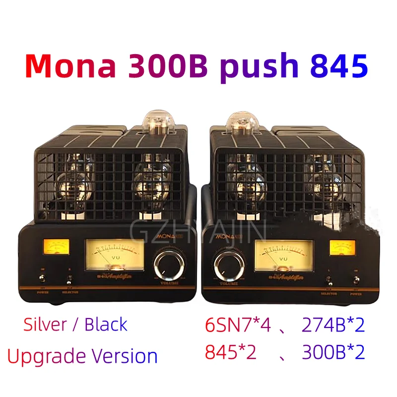 

Latest Mona Split 300B push 845 35W*2 single ended Class A electronic tube power amplifier for high-power biliary amplifier