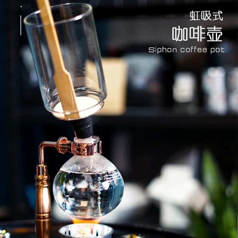 Siphon Coffee Pot Home Cafe Brewing Siphon Pot Set Glass Utensils Coffee Maker Sharing Set Syphon Pots