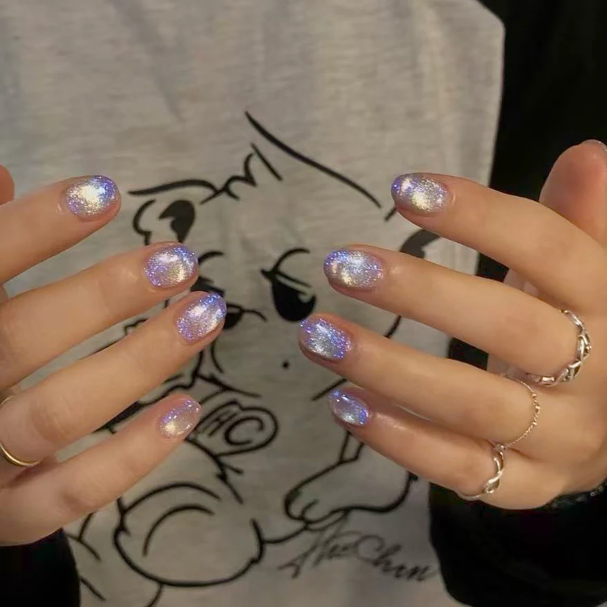 2026 New Sailor Moon Cat Eye Gel Polish Shimmer Rainbow Glass Bead Crystal Nail Gel Super Bright Bulb Effect UV LED Nail Polish view 4