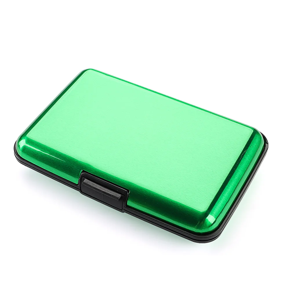 Edelstahl-Kreditkartenhalter, 10 Fächer, für Herren, schlank, Anti-RFID, Reise-ID-Karteninhaber, Debitbox, Damen-Geldbörse, Metallgehäuse, Porte Carte