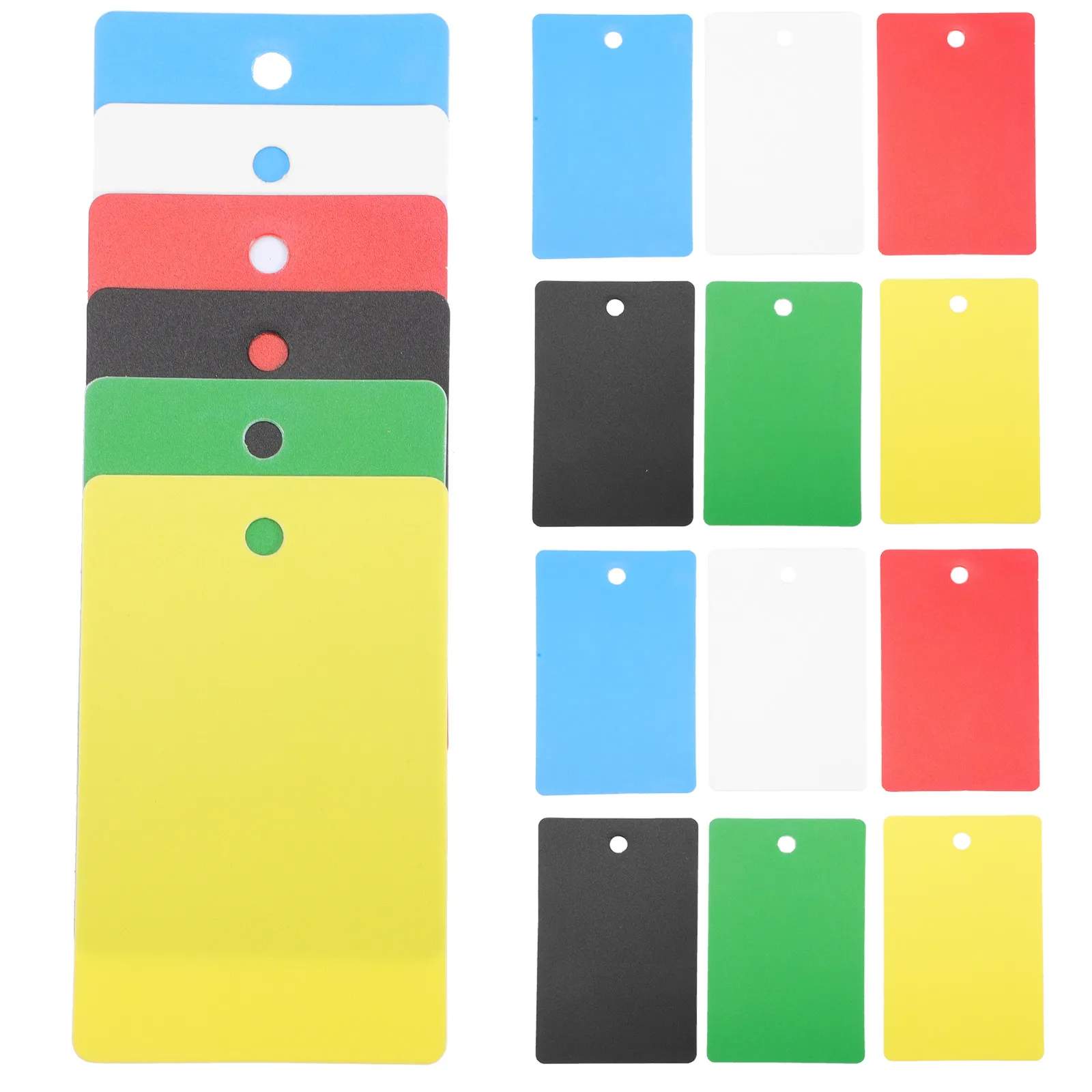 30Pcs Badge Buddy Vertical Id Card Holders Premium Nursing Badge Holder Hospital Staff Role Recognition Markers