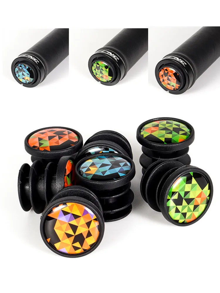 CNC Mountainbike Lenker Endkappen + Griffe Stecker Set MTB/Rennrad Anti-Rutsch Universal Fit Fahrrad Zubehör