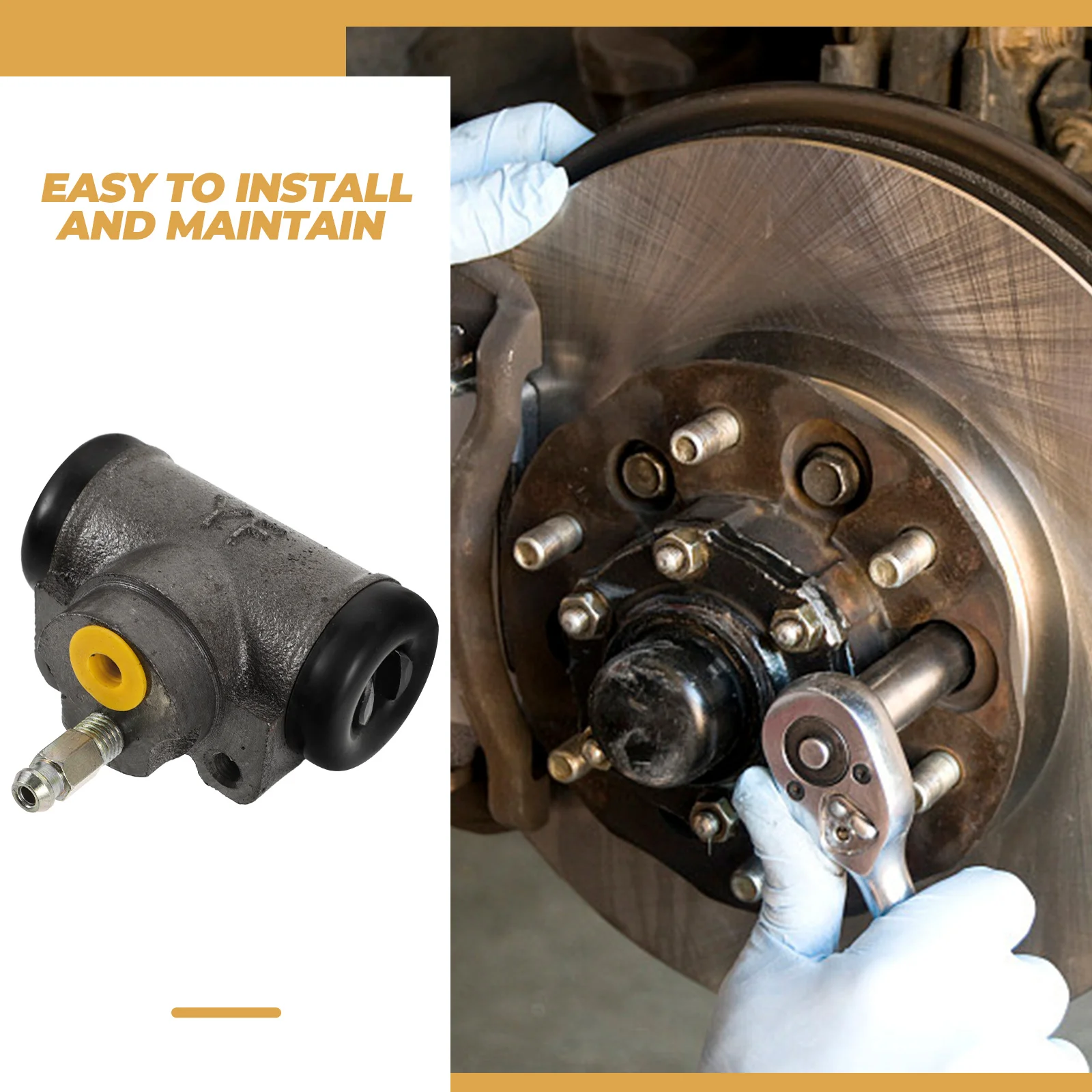 

Hydraulic Brake Pump Wheel Cylinder Rear Replacement for Electric Tricycle Parts Accessories Metal Braking System