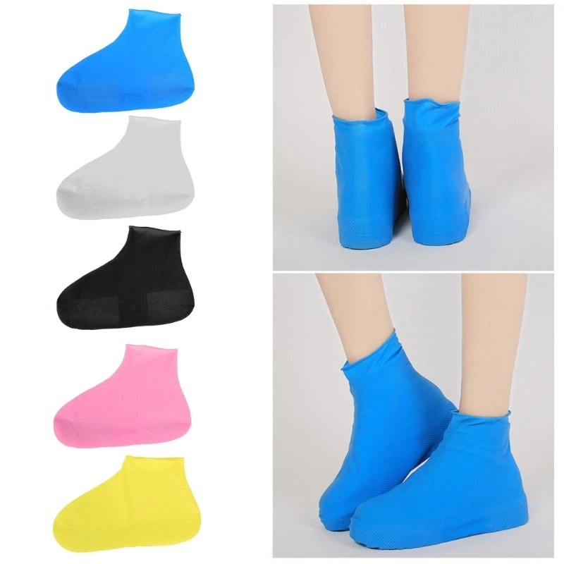 KX4B Durável Silicone Capas para sapatos Protetores sapatos antiderrapantes Calçados limpos e secos