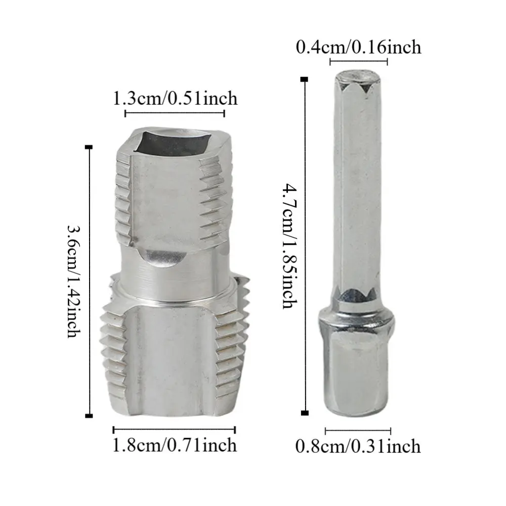 Enfileur de tuyaux en aluminium et PVC, outil de filetage intérieur, outil de fabrication de fils en PVC, tuyaux, outil de robinet de tuyaux en argent, perceuses électriques