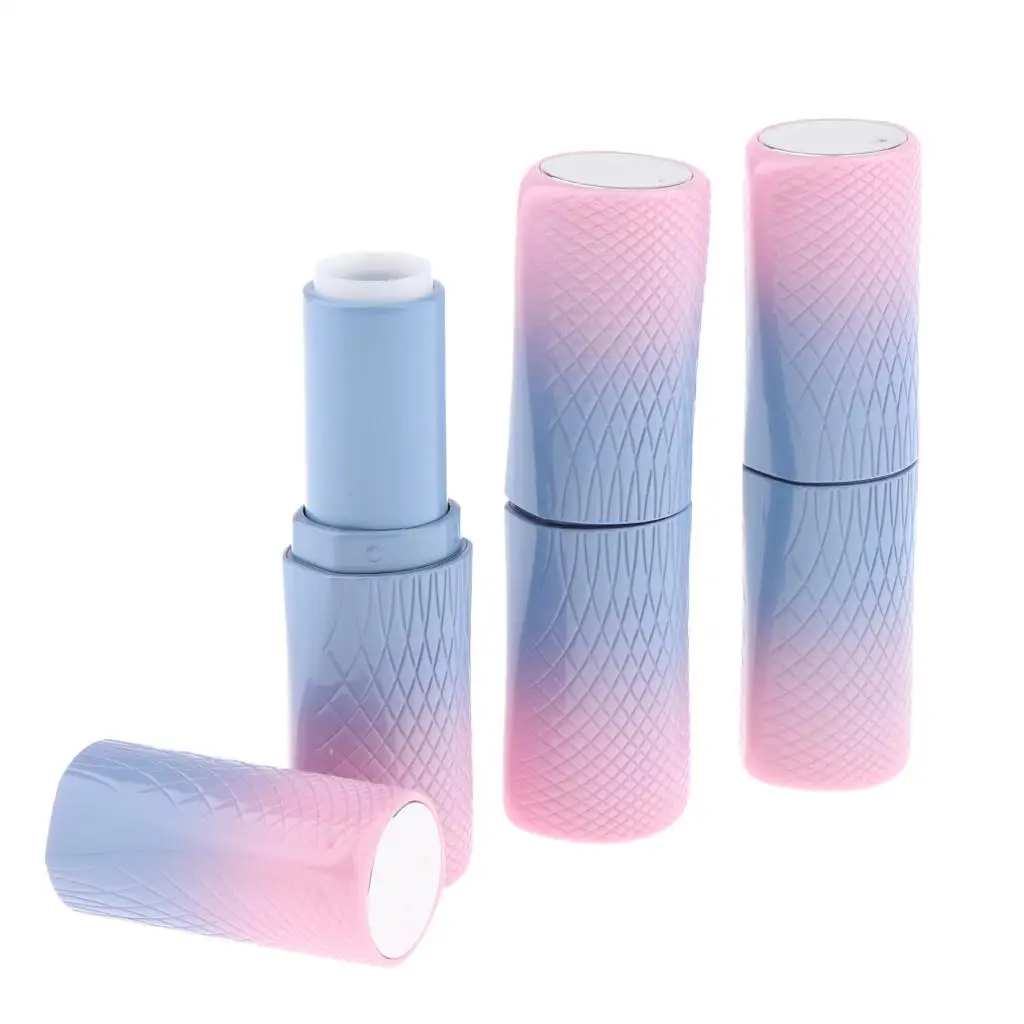 Recipiente recarregável para batom e bálsamo labial, garrafa cosmética DIY, ferramentas de maquiagem, vazio, 3pcs