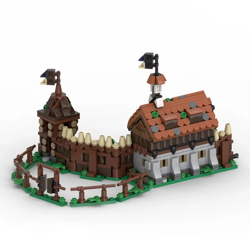 ชุดตัวต่อแบบประกอบเอง โมเดลปราสาทบลาอุสไตน์ สถาปัตยกรรมยุคกลาง ของเล่นเสริมพัฒนาการเด็ก ของขวัญสำหรับเด็ก
