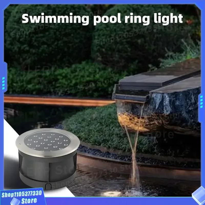 RGB LED Recessed Light IP68 Waterproof Outdoor Garden Pool Deck Decoration Lighting Fixture for Patio Yard Landscape