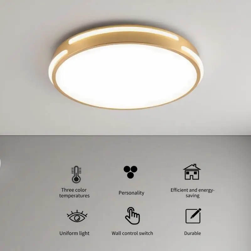 Led جميع أضواء السقف النحاسية CCT الشمال الفاخرة Led مصابيح السقف غرفة المعيشة غرفة نوم فيلا تركيبات الإضاءة لامعة الإبداعية