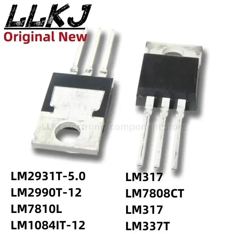 1pcs LM2931T-5.0 LM2990T-12 LM7810L LM1084IT-12 LM317 LM7808CT LM317 LM337T TO-220 MOS FET