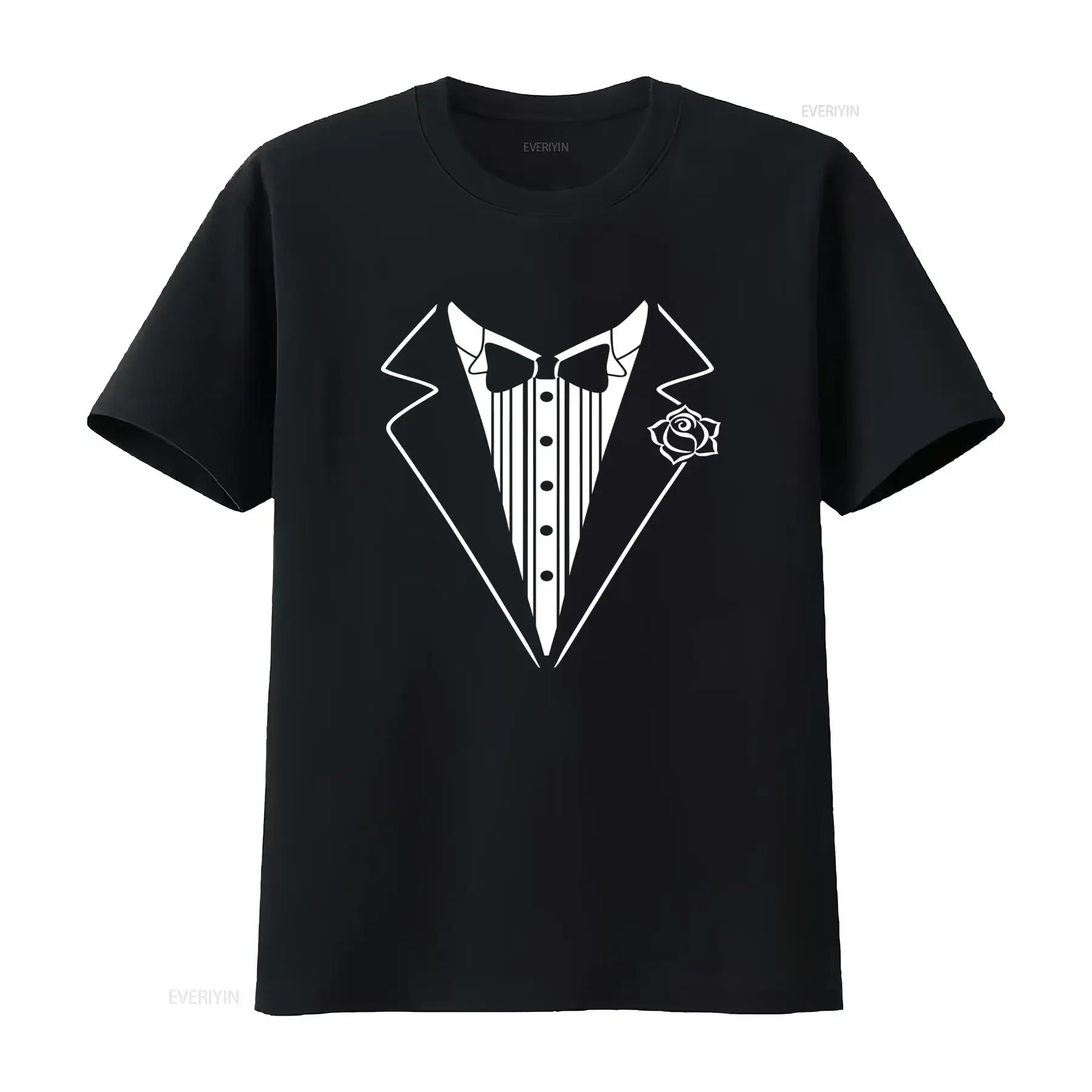 Fake Tuxedo Bachelor Party Funny Hipster Cool Prank T Shirt Wedding Holiday vintage Washed graphic Soft Comfortable Slightly
