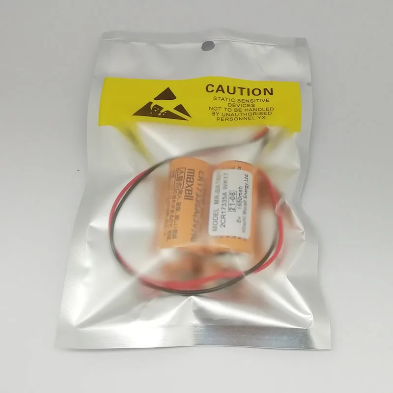1pce PLC MR-BAT6V1 2CR17335A WK17 6V بطارية ليثيوم