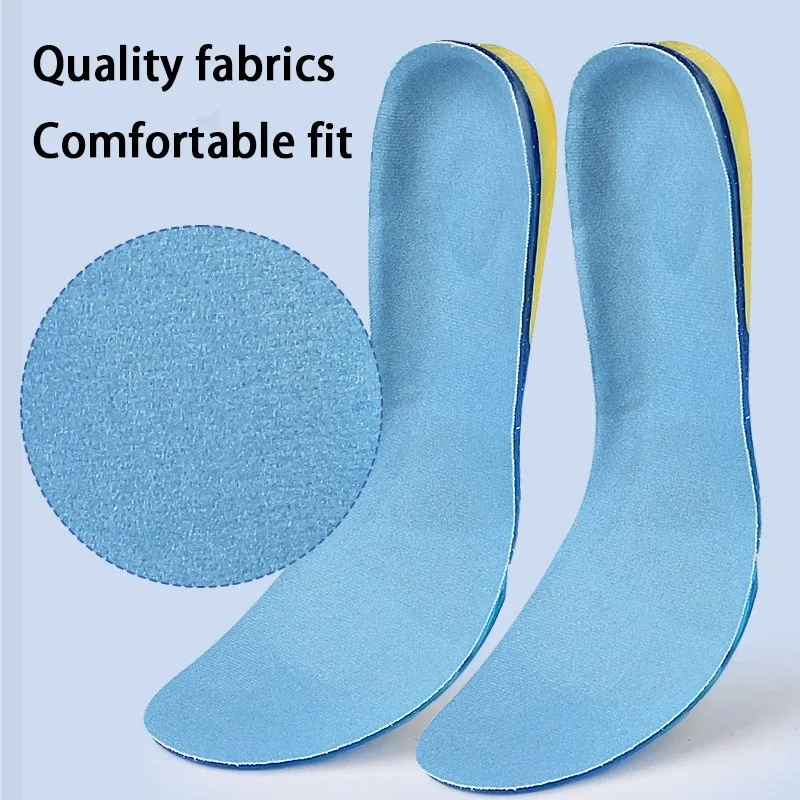 

Thick Silicone Elasticity Insole Soft Anti-Slip Sports Insole Shock-Absorbing Sole Arch Support Orthotic Insole 2pcs/4pcs