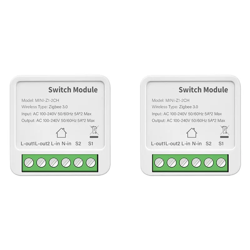 B04B-2X 2-Way On/Off Switch Graffiti Smart Zigbee Smart 2-Way On/Off Switch Mini Concealed Box Switch
