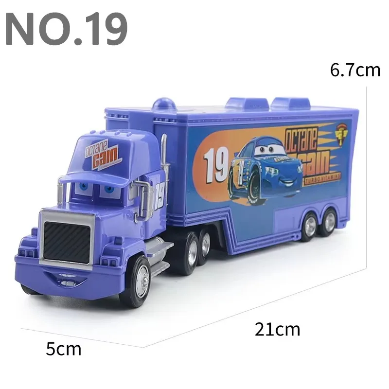 Autospielzeug-Hauler Jackson Storm Lightning McQueen Murray Clutchburn's Hauler Legierungs-Druckguss-Modell Container-Hauler Spielzeug-LKW – Detail 10