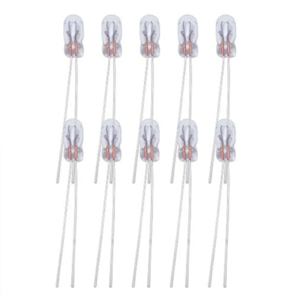 20pcs Miniature 3mm 12V Lamp Light Bulb Edison Incandescent Filament T3 Halogen Bulb For Car Dashboard Lights Indicator