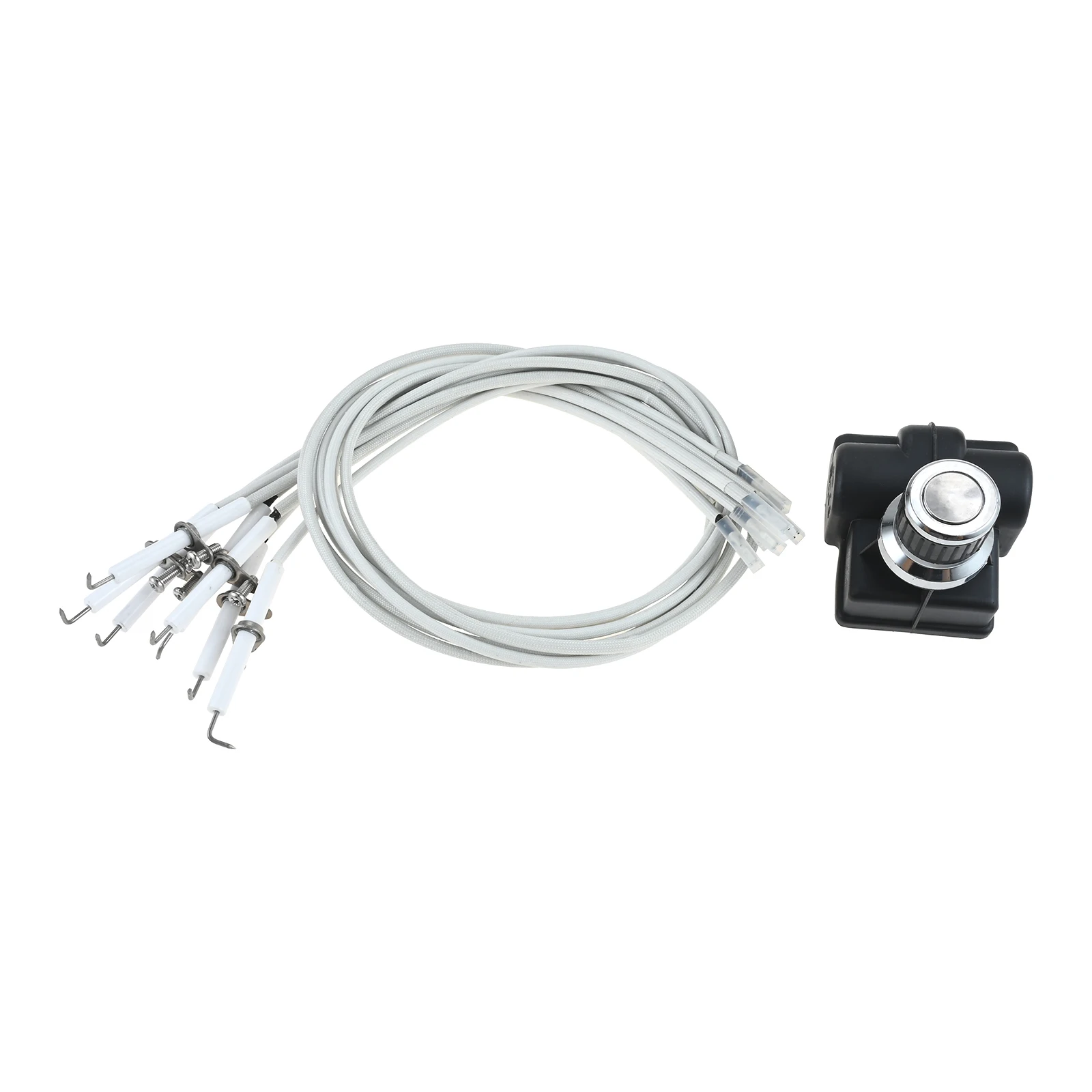 

1 комплект, 4/6/7 розеток, гриль, батарея типа АА, кнопочный воспламенитель с проводами воспламенителя 4/6/7, подходит для Char-Broil Nexgrill Brinkmann