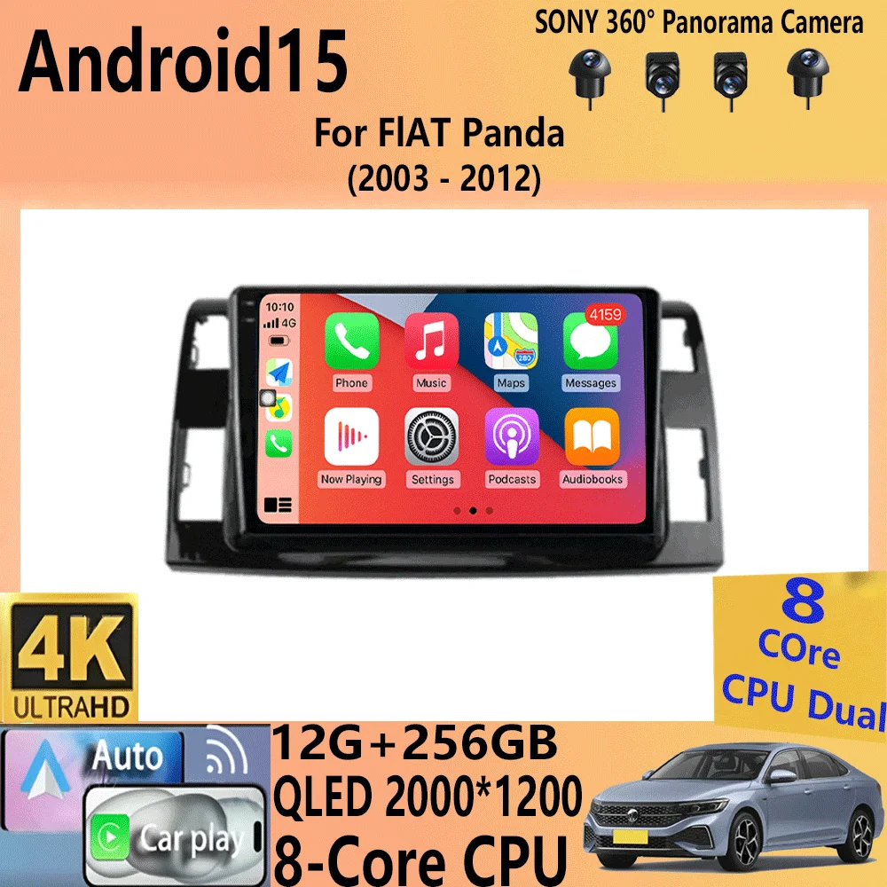 Android 15 Auto Car Radio For Toyota Previa 3 III XR50 Estima 2006 - 2019 Multimedia QLED Screen Navigation GPS No 2 Din Player