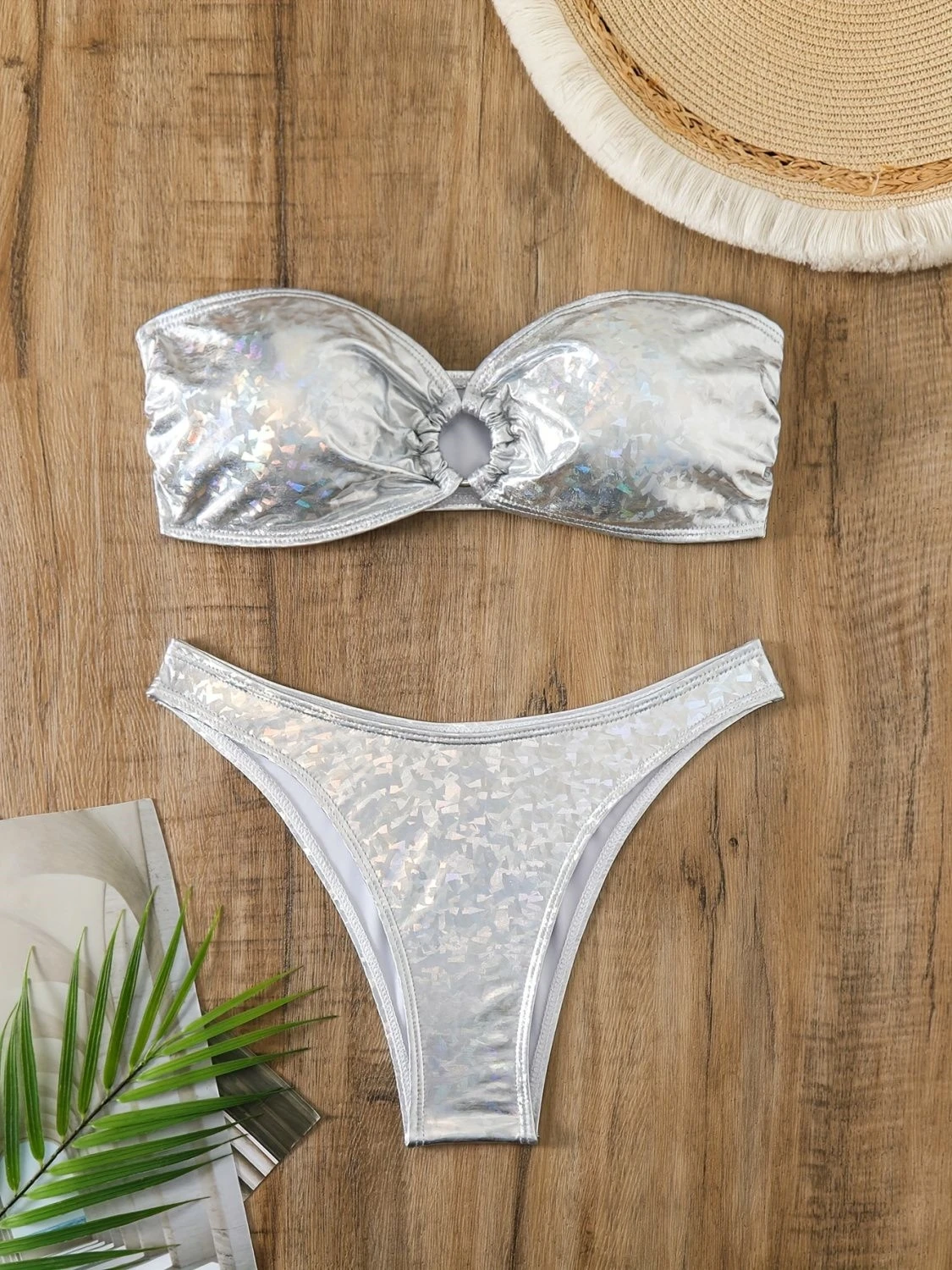 

Женские стринги-бикини: модный, сексуальный, однотонный, кокетливый купальник бразильского типа, новый, из двойной ткани, пляжная одежда