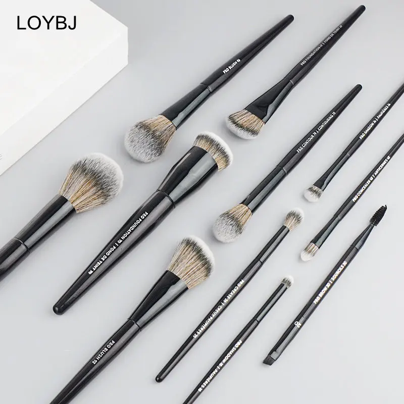 LOYBJ Pro Big Foundation Makeup Brush Cream Shadow Contour Brush Blush Powder Synthetic Professional Face Foundation Makeup Tool