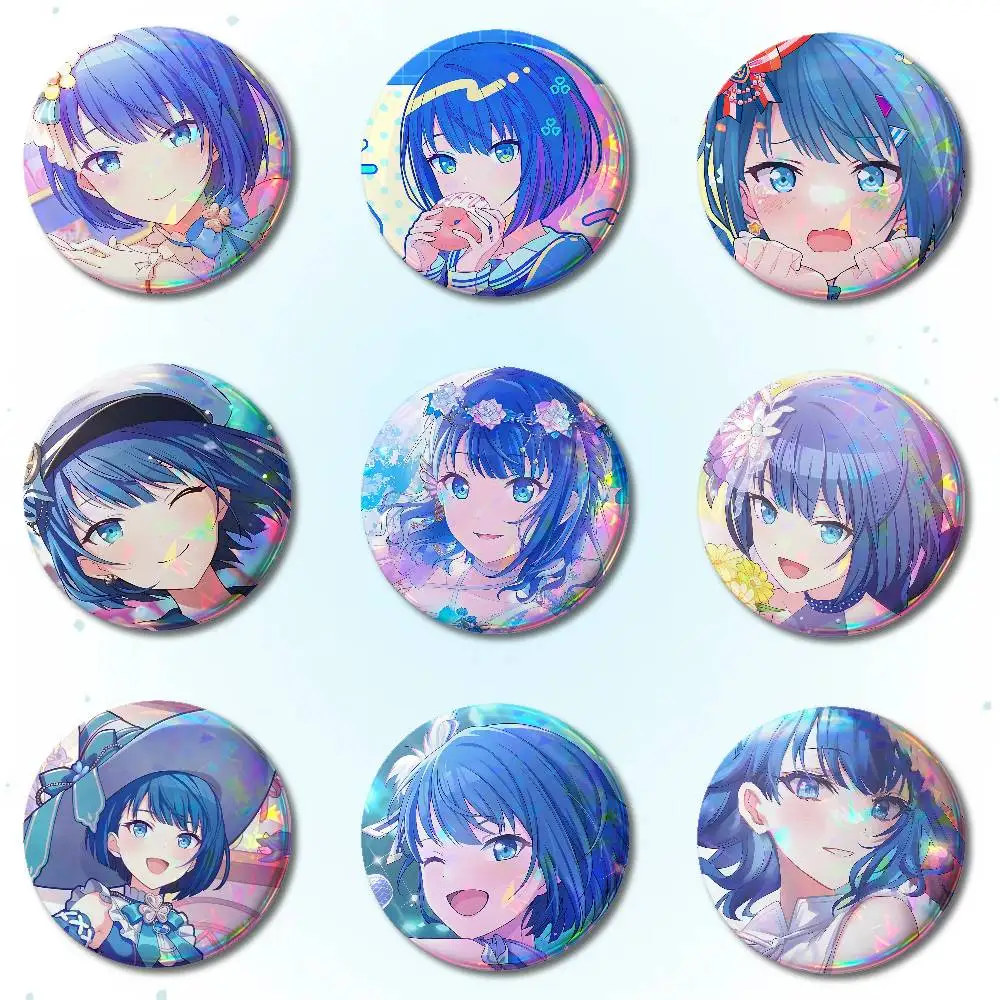 P-Project SEKAI Game Kiritani Haruka Badges Round Brooch Cute Cartoon Idol Cosplay Badges DIY Backpack Clothing Jewelry Pins