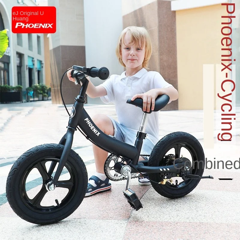 

Skig Bicycle for Children, Dual-Purpose Sliding Scooter, 2-in-1 Camping, Two Wheels, No Pedals, Aged 1-7 Years Old