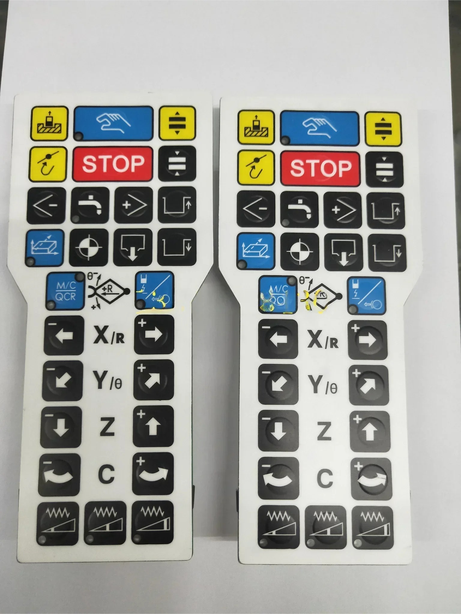 Keyboard Plate Apply for Wire Cut WEDM Machine , Control Sheet Key Plate Buttons Control, Hand Remoto Controller