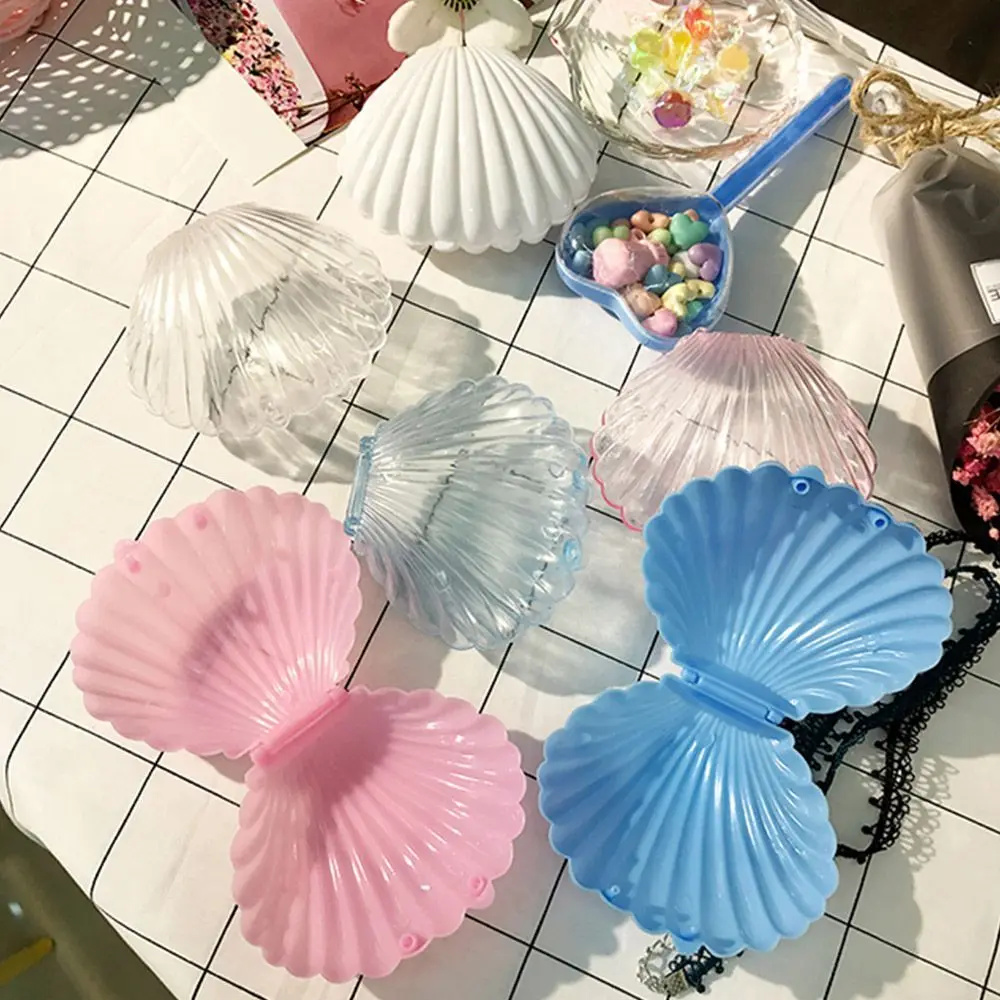 Creative Seashell Shape สร้อยข้อมือต่างหูกล่องเครื่องประดับของขวัญกล่อง