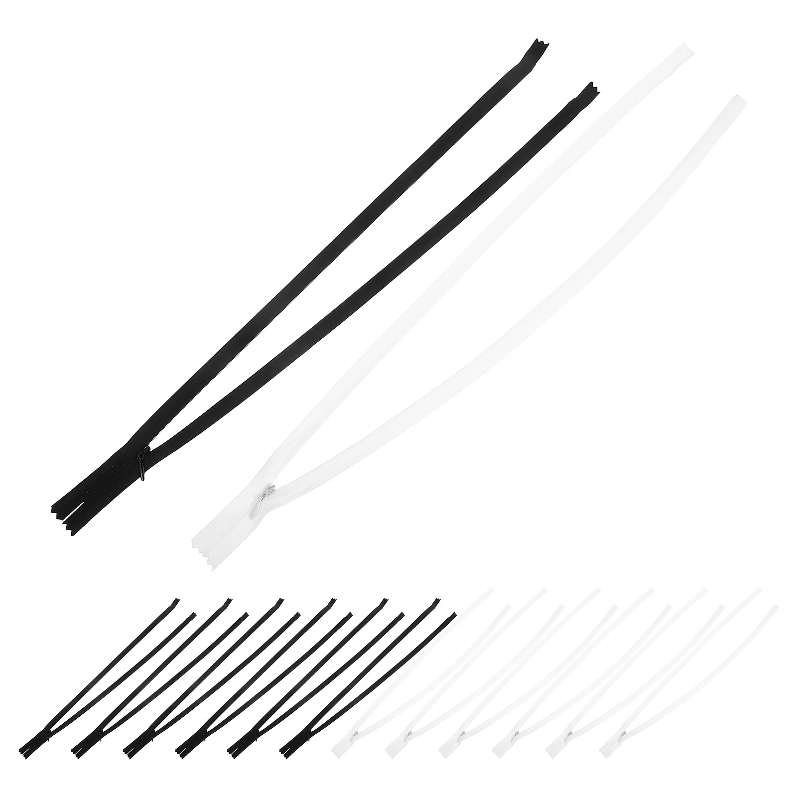 

20Pcs Durable Nylon Invisible Zippers Closed-End for Garments Pillows DIY Sewing Projects Easy Integration