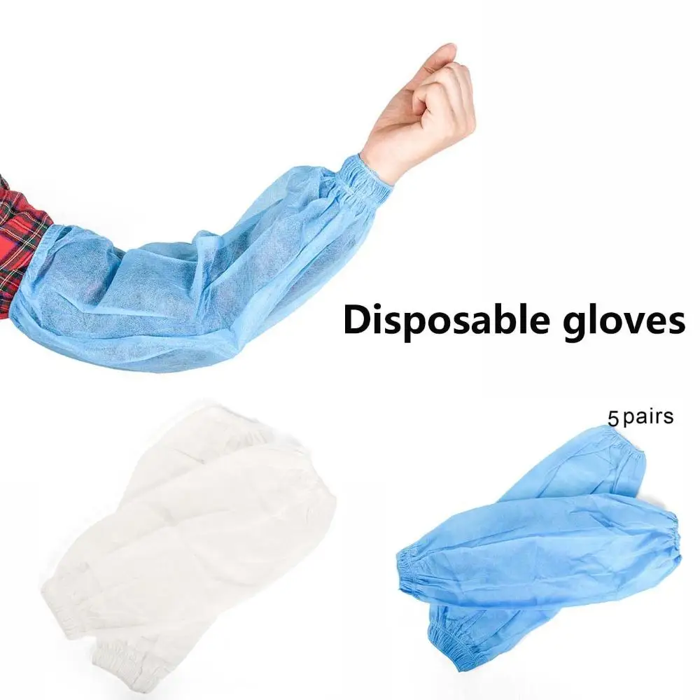 Cleaning Kitchen Non-woven Fabrics Resistance Oil Gloves Long Sleeve Oversleeve Sleeve Covers Disposable Oversleeve Arm Sleeves