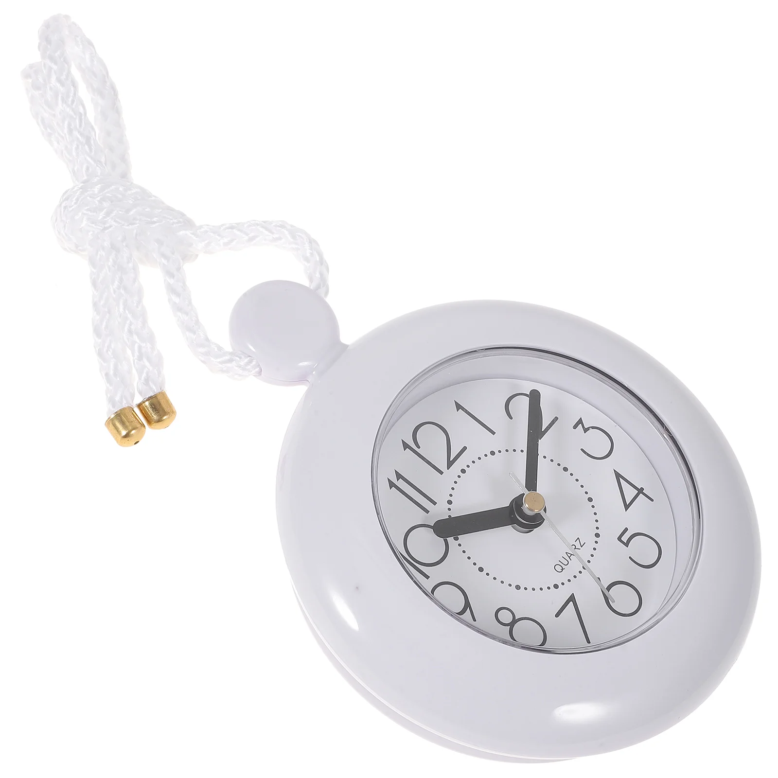 

Digital Alarm Clock Bathroom Waterproof Wall Decor Desktop Shower White Plastic